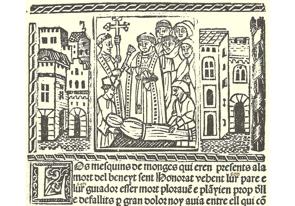 Vida san Honorat Arlés-Joffre-Incunabula & Ancient Books-facsimile book-Vicent García Editores-5 Burial of St Honoratus